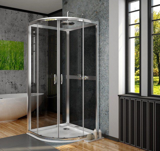 Radaway Premium 80x80 szkło przejrzyste/fabric 30413-01-01N/33443-01-06N