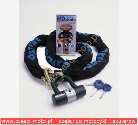 OXFORD Łańcuch Heavy DUTY z kłódką dł. 1,5M SS