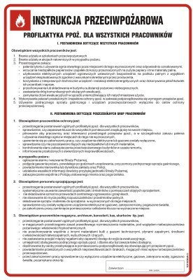 TD DB016 Instrukcja przeciwpożarowa - profilaktyka ppoż. dla wszystkich pracowni