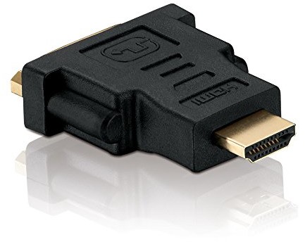 HDSupply hdsupply DVI wtyczka do gniazda HDMI Adapter (pozłacane, FullHD 1080p) Czarny czarny X-HA020