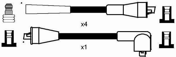 NGK Zestaw przewodów zapłonowych 7375