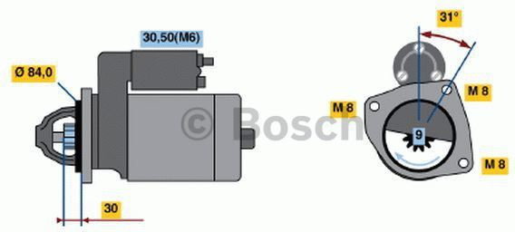 Bosch Rozrusznik 0 001 109 306