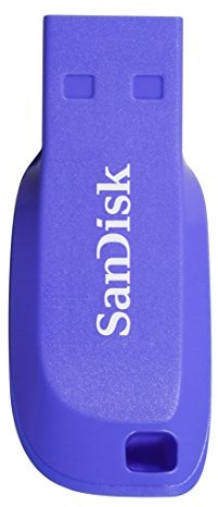 SanDisk Sandisk sdcz50 °C-016G-b35be Cruzer Blade USB 16 GB Electric, niebieski SDCZ50C-016G-B35BE