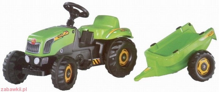 Rolly Toys Traktor Rolly KID z przyczepą zielony 012169