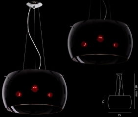 Ramko GALAXIA LAMPA wisząca Czarny TRANSPARENTNY 67472 180 / 67472