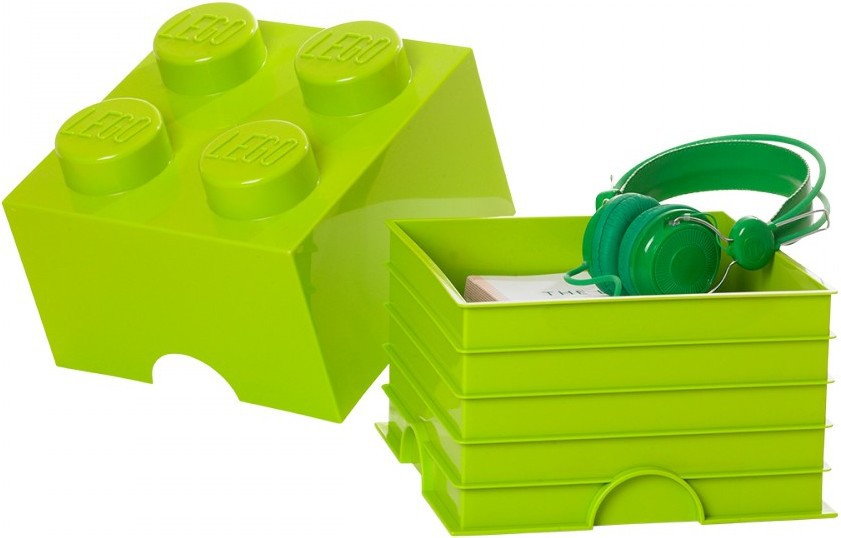 Lego Pojemnik Storage Brick 4 jasnonzielony 40031220