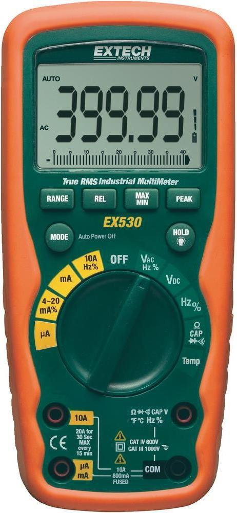 Extech Multimetr cyfrowy EX530 TRMS IP67 CAT IV 600 V