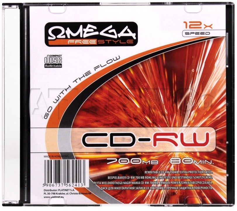 Omega Płyta CD-RW 12x 700MB TO6133