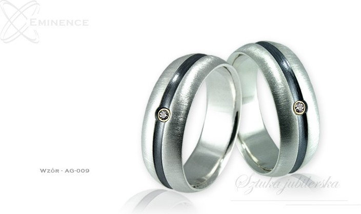 Eminence Obrączki srebrne - wzór Ag-009