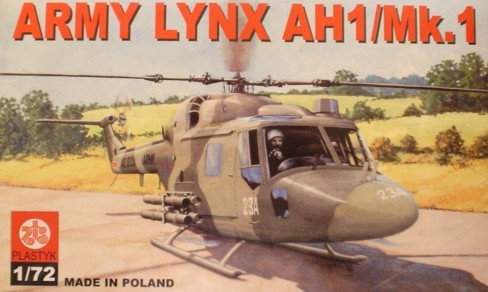 Plastyk ŚMIGŁOWIEC ARMY LYNX AH1/Mk.1 020