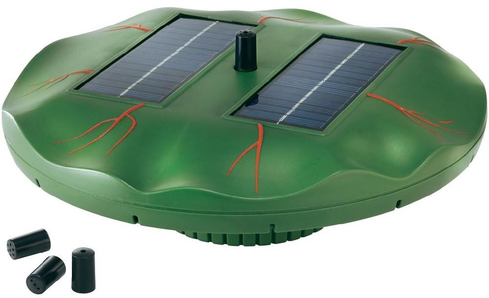 Esotec Fontanna ogrodowa solarna pływająca Lilia Wodna 101770 Maks 160 l/h 0 4 m xW) 300 mmx105 mm