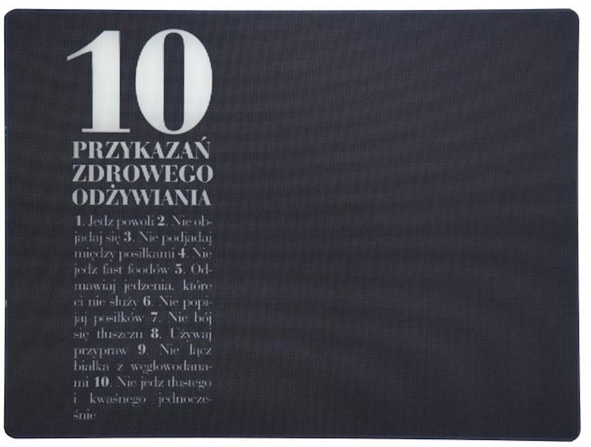 HPBA by Anna Lewandowska 10 przykazań szklana deska do krojenia (DS10P)