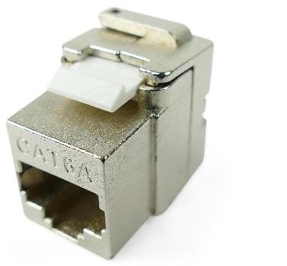Cablematic - Keystone RJ45 Cat. 6 A Frau an TB110 STP montiert ohne Werkzeug