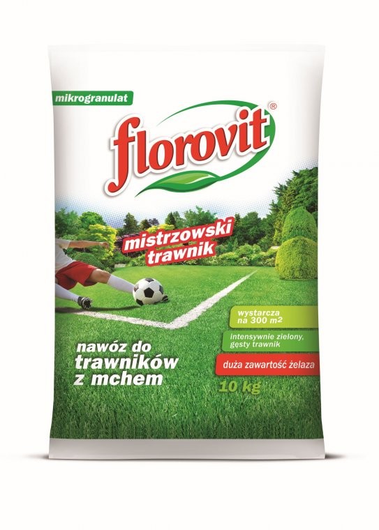 Zdjęcia - Pozostałe narzędzia ogrodnicze Nawóz do trawników z mchem worek 10 kg Florovit