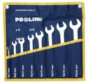 Profix Klucze oczkowo-płaski w etui 8szt. 6-22