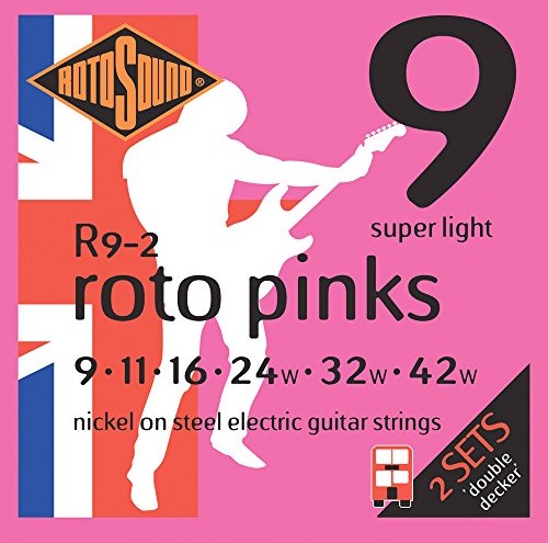 Rotosound rotos górne R9  2 Roto doubledecker struny do gitara elektryczna (komplet 9 sztuk) R9-2