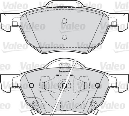 VALEO klocki hamulcowe 598824 598824