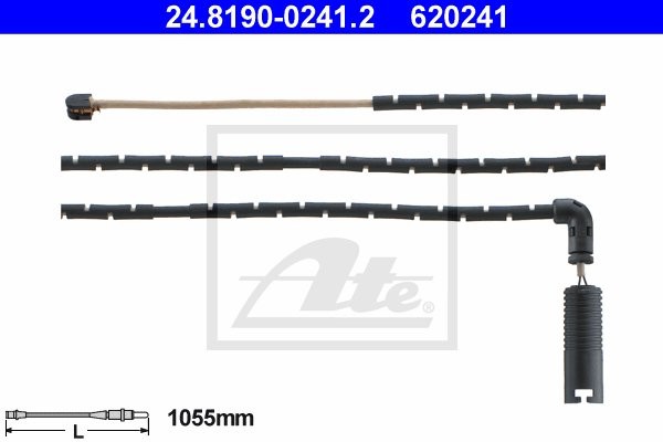 ATE CZUJNIK KLOCKÓW HAM  24.8190-0241.2 BMW X3 2.0D, 2.5I, 3.0D, 3.0I 04-, 2.0I 05-