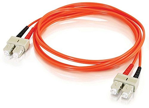 CABLESTOGO Cables To Go 85303 SC/SC Low Smoke Zero Halogen Duplex 50/125 Włókien szklanych Multi-mode przewód krosowy (1 m) Pomarańczowy 85303