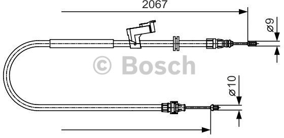 BOSCH Linka hamulcowa prawa, 1 987 482 134 - Bezpłatny zwrot do 30 dni, największy wybór produktów. 1987482134