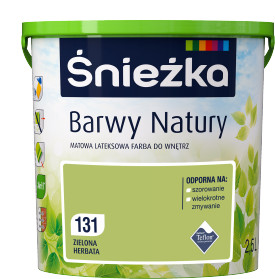 Śnieżka BARWY NATURY ZIELONA HERBATA 131 2,5L