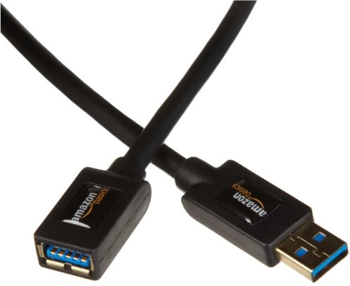 AmazonBasics przedłużacz USB 3.0 wtyk typu A na gniazdo typu A, długość 2 m