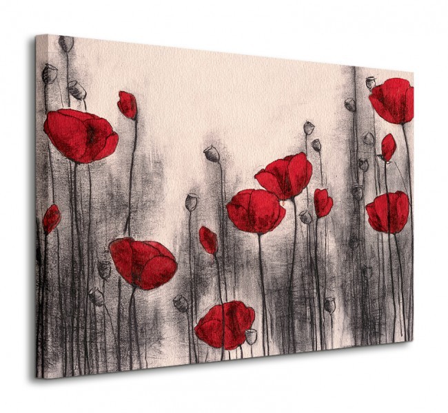 Art group Digital Red Poppies - Obraz na płótnie WDC23153