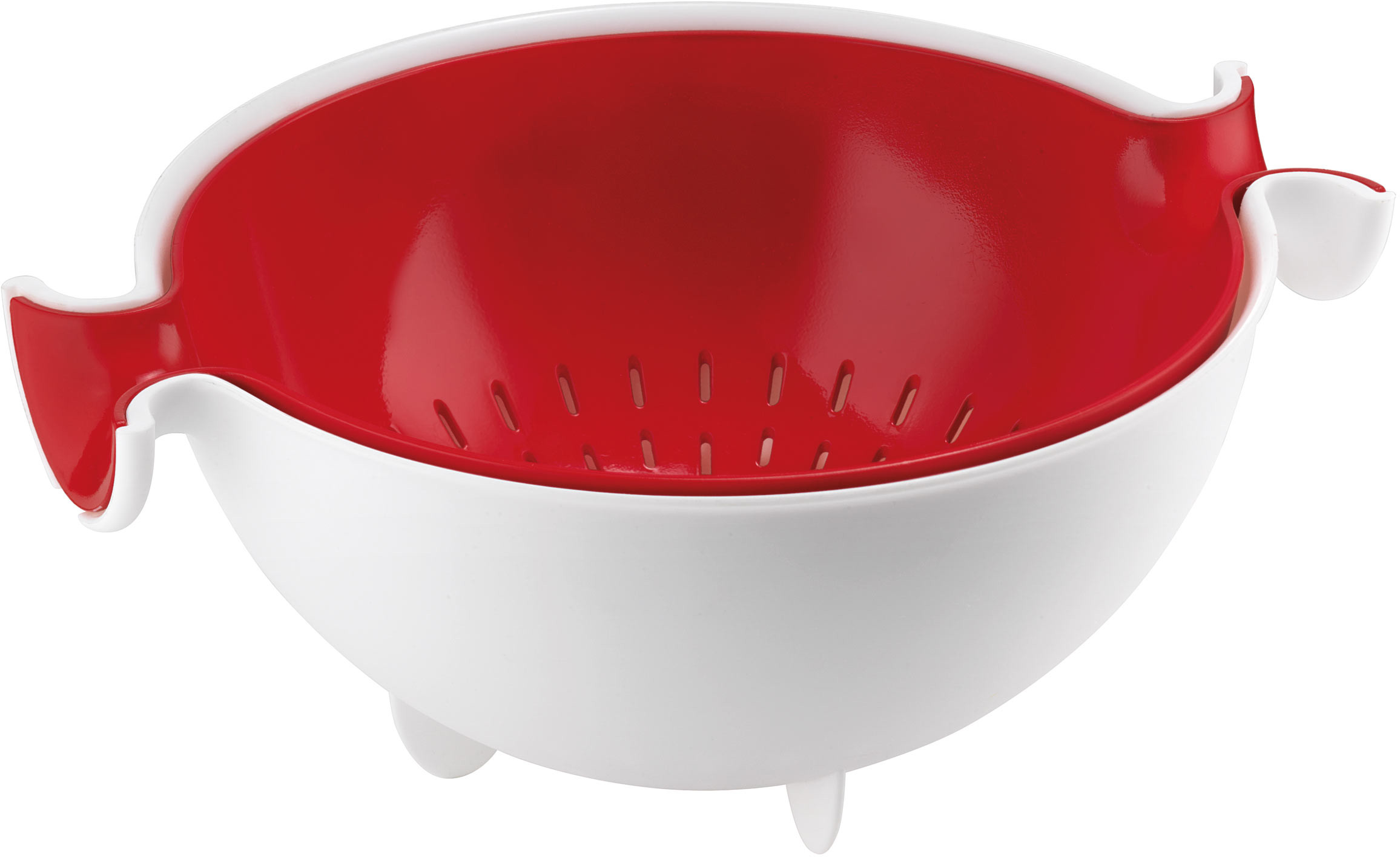 Guzzini Misa z durszlakiem Spin&Drain My Kitchen czerwona (29250055)