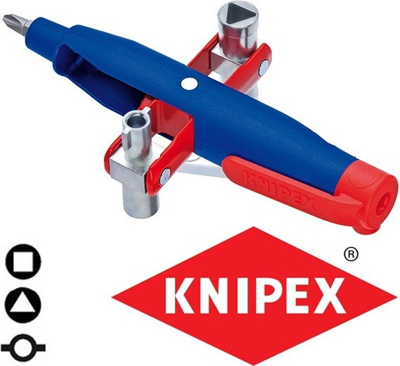 Knipex Klucz wielofunkcyjny do szaf sterowniczych do wszystkich standardowych ta (00 11 07)