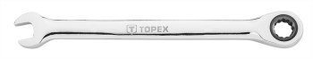 Topex TOPEX Klucz płasko-oczkowy z grzechotką, 22 mm 35D749