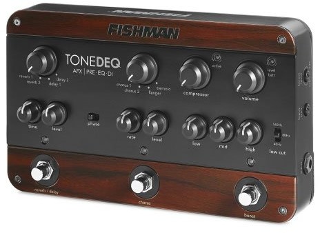 FISHMAN fishman tonedeq AFX Pre EQ di Acoustic impedancji, 4-pasmowy korektor graficzny, czarny PRO-DEQ-AFX