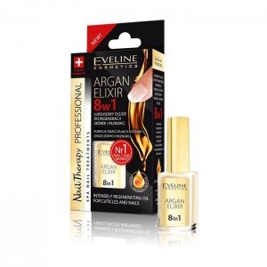 Eveline Argan Elixir 8w1 12ml - olejek do skórek i paznokci