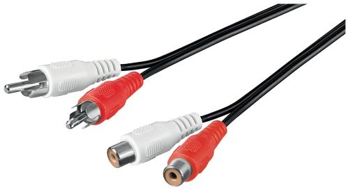 Wentronic 1.5 m 2 X wtyczka cinch na 2 X cinch Kupplung 1 szt. czarny 50025