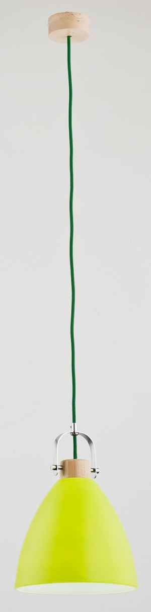 Alfa Lampa wisząca zwis oprawa Hermina 1x60W E27 zielona 9627