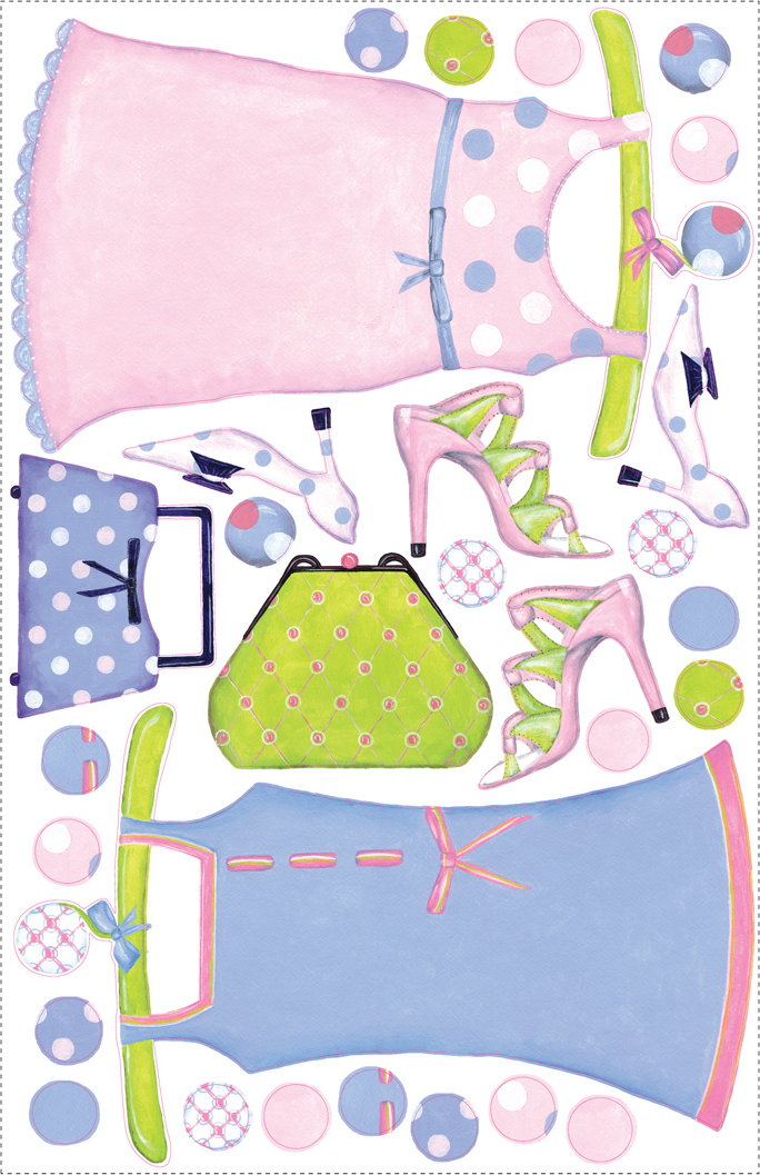 RoomMates Sukienki Młodej Damy RMK1389SLG