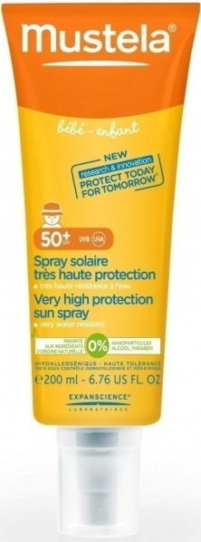 Mustela SUN SPRAY PRZECIWSŁONECZNY SPF50+ dla dzieci 200ml