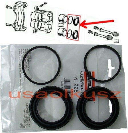 CARLSON Zestaw naprawczy prowadnic przedniego zacisku 51mm Ford F150 2004-2005