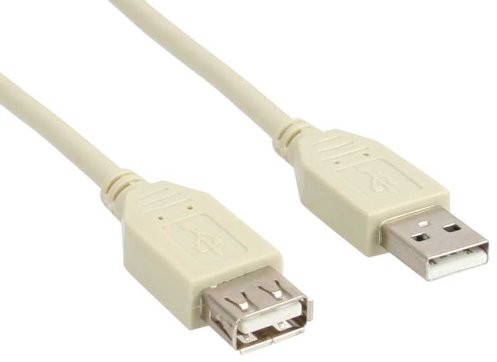 InLine Kabel USB USB-A M/F 3m Szary 34603L