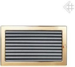 Kratki.pl Kratka kominkowa wentylacyjna powlekana pozłacana 22x30 z żaluzją 6674