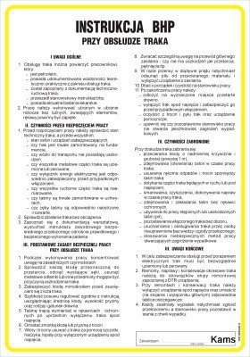 TD IAB20 Instrukcja BHP przy obsłudze traka