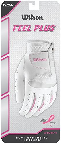 Wilson Damen Rękawica Do Golfa Feel Plus Llh, Biały, M (WGJA00770M)