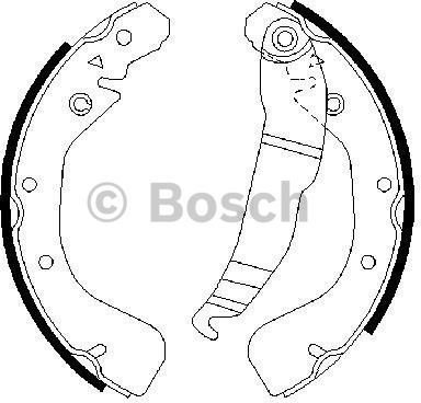 BOSCH Zesatw szczęk hamulcowych 0 986 487 554
