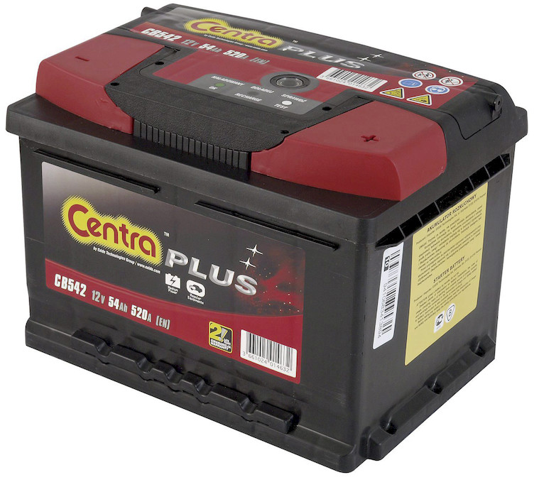 Centra Plus 12 V 54Ah 520A P+ CB542