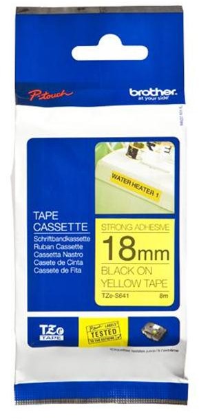 Brother Taśma laminowana Tape/18mm black on yellow f P-Touch TZE