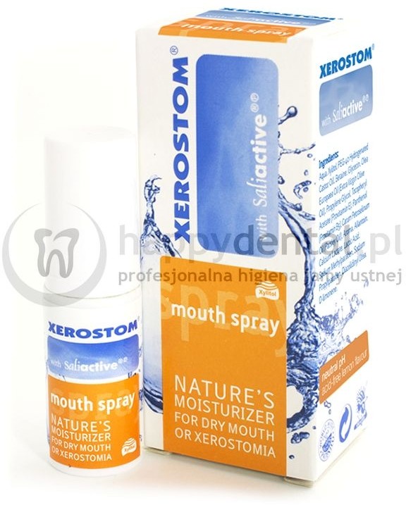 Biocosmetics XEROSTOM Dry Mouth Spray 15ml - spray nawilżający śluzówkę jamy ust