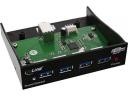 InLine Panel przedni USB 3.0 do zatoki 3.5 czarny 33395B