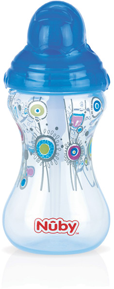 Nuby Kubek niekapek Clik-It z zamykaną słomką Flip-It 300 ml niebieski 10241BLUENU
