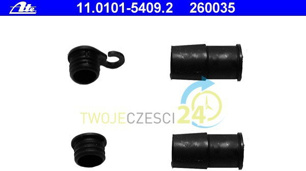 ATE Zestaw tulei prowadzących, zacisk hamulca 11.0101-5409.2