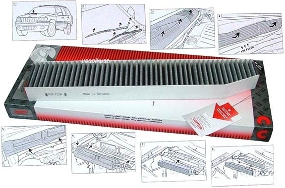 CORTEKO Filtr kabinowy z aktywnym węglem Jeep Grand Cherokee