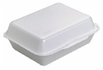 Huhtamaki HAMBURGERBOX PODWÓJNY STYROPIANOWY XPS BIAŁY 50szt. (NGFLCRE09)